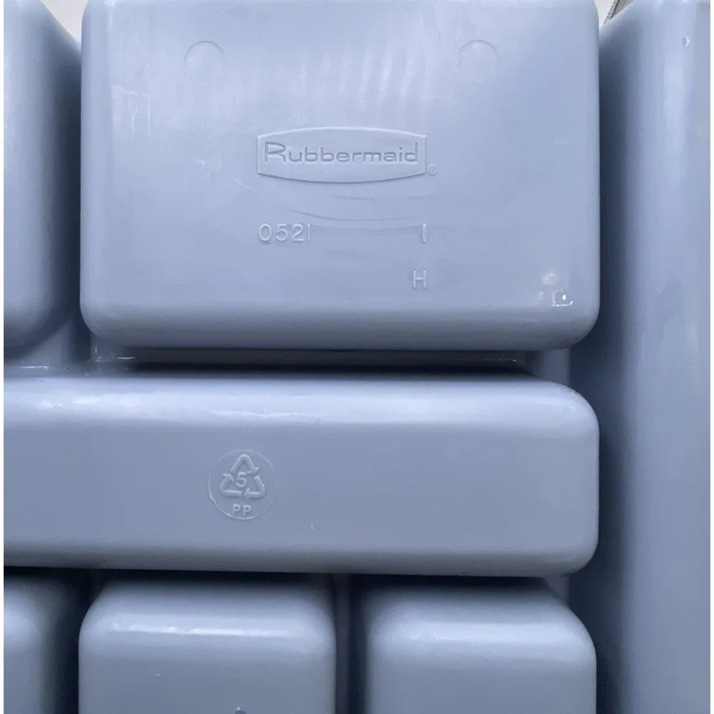 Vtg Rubbermaid Silverware Utensil Tray Drawer‎ 7 Compartment Organizer 0521 Blue